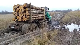 Урал вездеход грязь бездорожье лесовоз