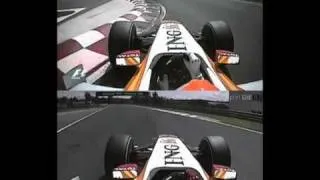 Alonso vs Piquet in Q1 at Hungary