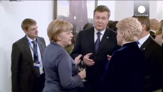 Video: President Yanukovych explains Ukraine-Russia relations with body language