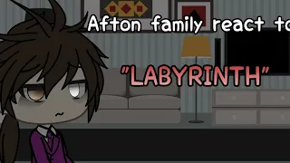 Afton family react to "LABYRINTH"