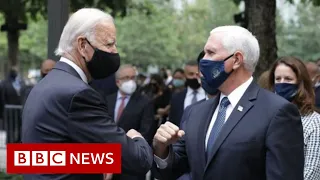 Trump and Biden remember 9/11 - separately - BBC News