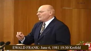 Brother EWALD FRANK : June 6, 1981 19:30 Krefeld