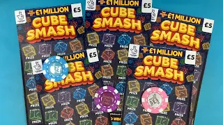 🧊🤑Could not resist, another £25 on the new Cube Smash scratch cards, will we do better second time🧊🤑