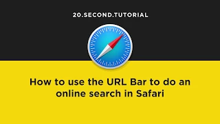 Search with the URL Bar in Safari | Safari Tutorial #4