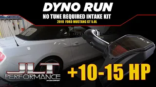 2018-2022 Ford Mustang GT 5.0L Dyno Run - Stock vs JLT No Tune Required Intake Kit 10-15 Horsepower