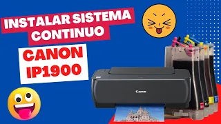 Cómo Instalar Sistema Continuo en una Impresora Canon IP1900-  Guía  para Instalar Sistema Continuo