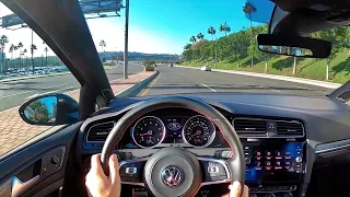 2020 Volkswagen Golf GTI 2.0T Autobahn POV Test Drive (3D Sound)(ASMR)