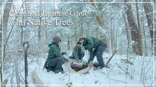 (Pro.65 - Ep.1)    Creating a Japanese garden with Native Trees from the Mountains.