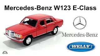 Welly NEX Mercedes-Benz W123 E-Class - Classic Diecast Unboxing Toy Car Scale 1/39 (Red)