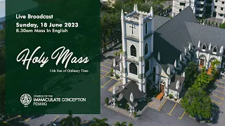 Mass In English. Sunday, 18 June 2023. 8.30am