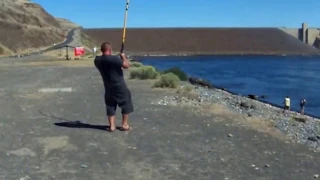 РЫБАЛКА НА ОСЕТРА Sturgeon Fishing at Little Goose Dam