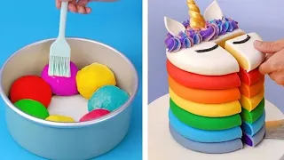 ✅Top Rainbow Cake Ideas For Family | Most Satisfying Colorful Cake Recipes | So Yummy Cake ideas