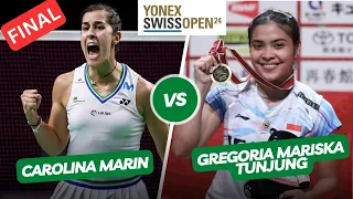 [FINAL] Carolina MARIN vs Gregoria Mariska TUNJUNG | YONEX Swiss Open 2024 [FINAL]