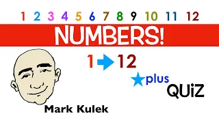 Numbers 1 - 12  - Practice and Challenge | Learn English - Mark Kulek ESL