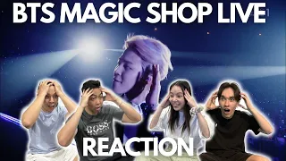 BTS MAGIC SHOP LIVE REACTION!!