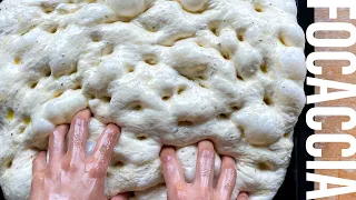 The Best Focaccia Bread Ever | No Mixer Needed | No-knead Bread