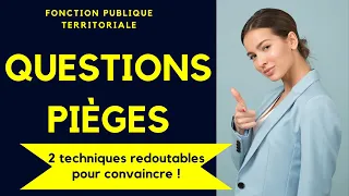 Oral fonction publique : Questions pièges 😱 2 techniques redoutables pour convaincre le jury 👌