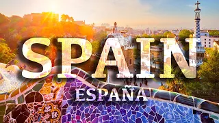 Spanish Music and the Most Beautiful Places in Spain. Aerial 4K scenics of Espana with titles🇪🇸