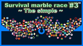 The simple ~200 countries marble race #3~ in Algodoo | Marble Factory