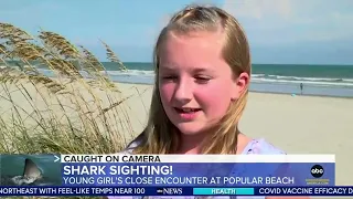 Myrtle Beach shark sighting: Video shows fin dangerously close to 11-year-old girl in South Carolina