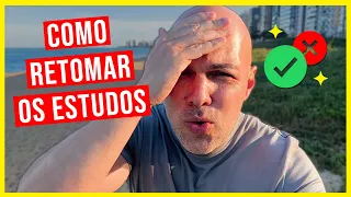 Como retomar os estudos para concursos públicos