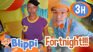 Blippi & Meekah's Really Amazing Pillow Big Fort Build + More | Best Friend Adventures