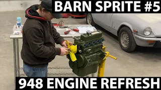 Reassembling the Barn Sprite 948cc A-Series Engine
