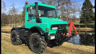 Unimog U1600 Agrar Restauration; MB trac und Unimog im Einsatz