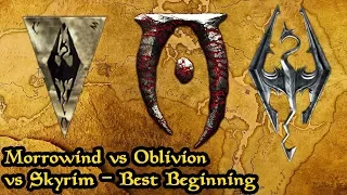 Morrowind vs Oblivion vs Skyrim Analysis - Which Elder Scrolls Game Has The Best Beginning?