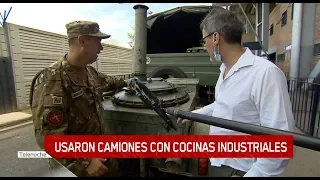 En Quilmes, el ejercito repartió 600 platos de comida