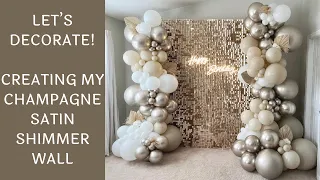 Creating My New Champagne Gold Satin Shimmer Wall