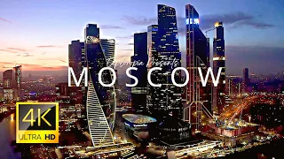 Moscow, Russia 🇷🇺 in 4K ULTRA HD 60 FPS by Drone