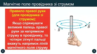 Фізика. 9 клас. Магнітне поле струму. Правило свердлика.