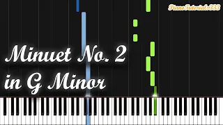 Minuet No. 2 in G Minor - Petzold (Piano Tutorial) [Synthesia]