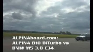 ALPINABoard.com: BMW M5 3,8 E34 vs ALPINA B10 BiTurbo