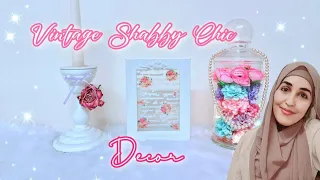 BEAUTIFUL VINTAGE SHABBY CHIC DECOR 💕 Crafts & DIY Decorating Ideas 🌸 Thrift Flip Makeover ✨️