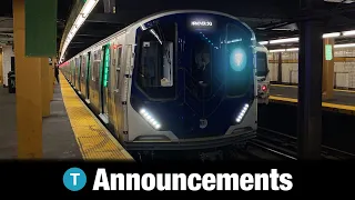 T Train Announcements