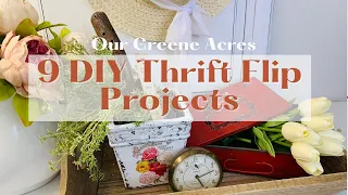 9 THRIFT FLIPS & TRASH TO TREASURE DIY PROJECTS! DIY HOME DECOR