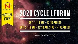 2020 NASA iTech Cycle I Forum - Day 1