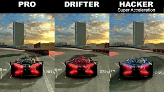 Real Racing 3 - PRO vs DRIFTER vs HACKER at WTT