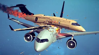 Survivable Midair Collisions, Runway Collisions & Helicopter Crashes #18 | Besiege