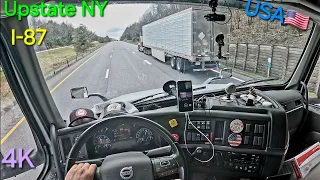 POV Truck Driving USA I-87 Upstate NY #truckdriverusa