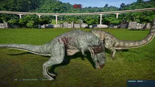 Jurassic World Evolution: (Base Genome) Majungasaurus Army Brawl (Part 1)