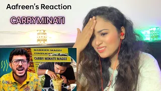 INDIAN MAGIC FOOD || CARRYMINATI || Reaction By Aafreen Shaikh ||