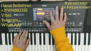 new set 2023 korg pa600 Armenian style and voice for korg pa aranger sounds performance expansion