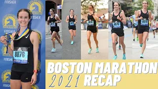 2021 BOSTON MARATHON RECAP | travelling, the expo, race day, how the race went & the Boston weekend!