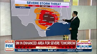 9 Million Under Threat Of Major Severe Weather Outbreak On Monday