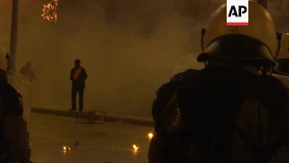 Clashes on anniversary of Greek uprising