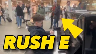 I played Rush E in public and brought over a crowd!