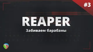 Reaper. Забиваем барабаны.